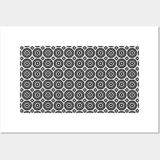 Circles and Diamonds Geometric Pattern Posters and Art